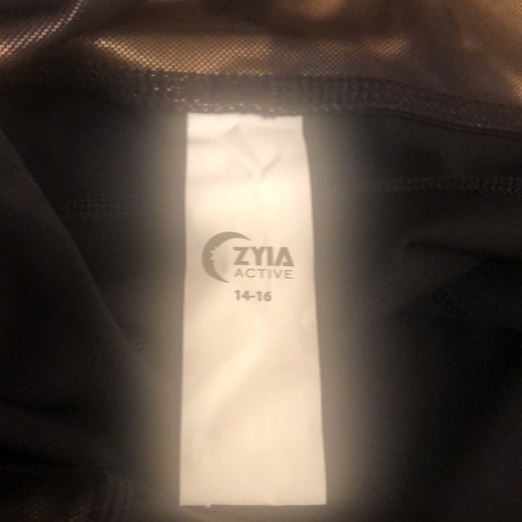 Zyia Hendrix Active Metallic 7/8 Luxe Leggings Sz 14-16 - Picture 16 of 16
